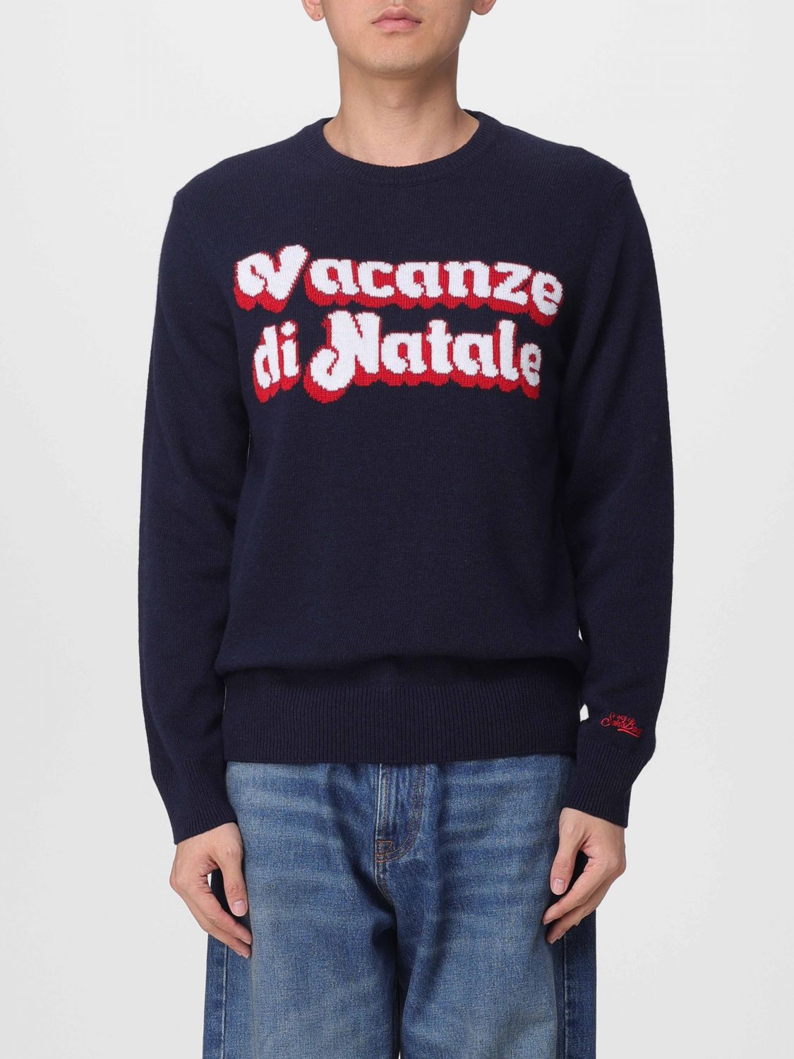 Mc2 Saint Barth Sweatshirt Men Color Blue In Blue