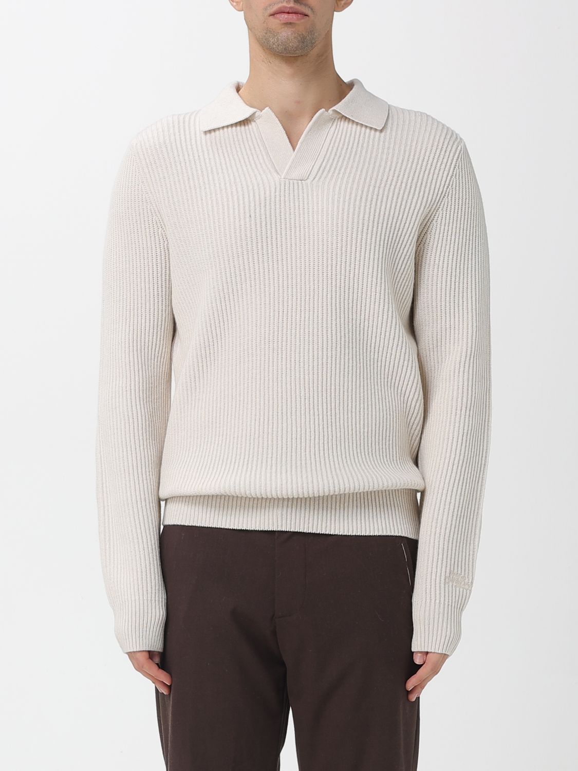 Mc2 Saint Barth Sweater Men Color Beige In White