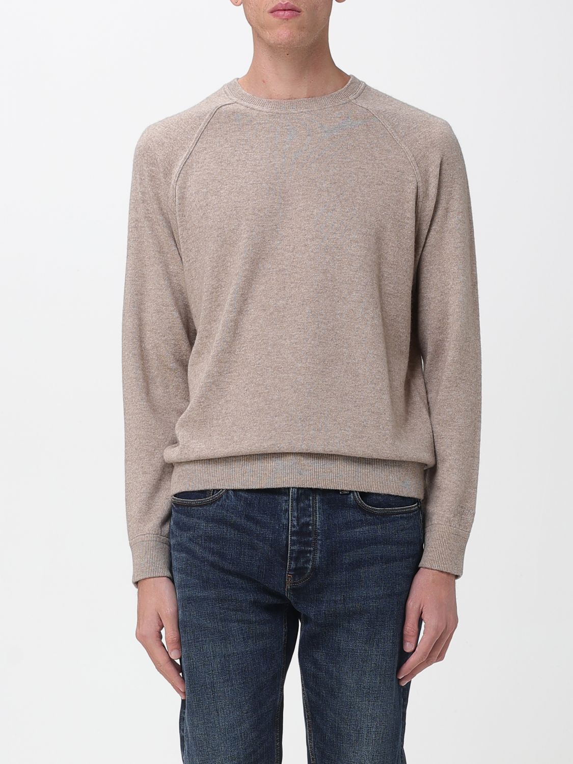 Mc2 Saint Barth Sweater Men Color Kaki In Brown