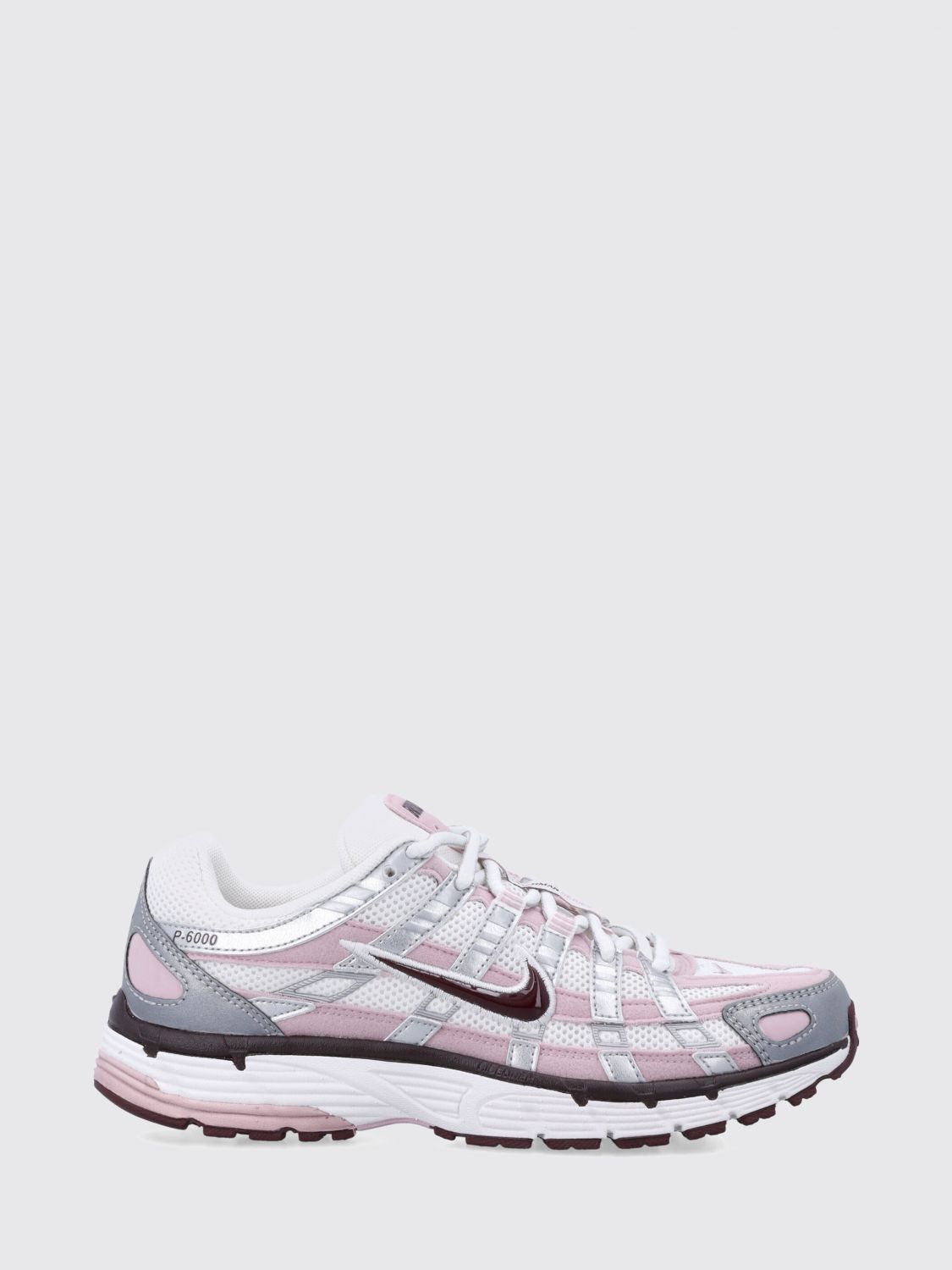 Nike Silver Panelled Trainers In Pink