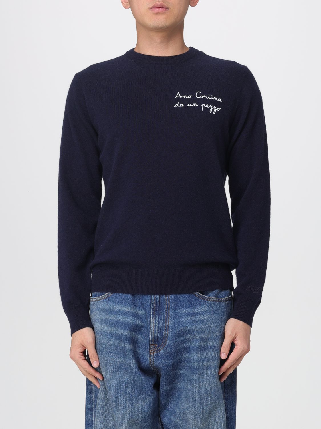 Mc2 Saint Barth Sweater Men Color Blue In Blue