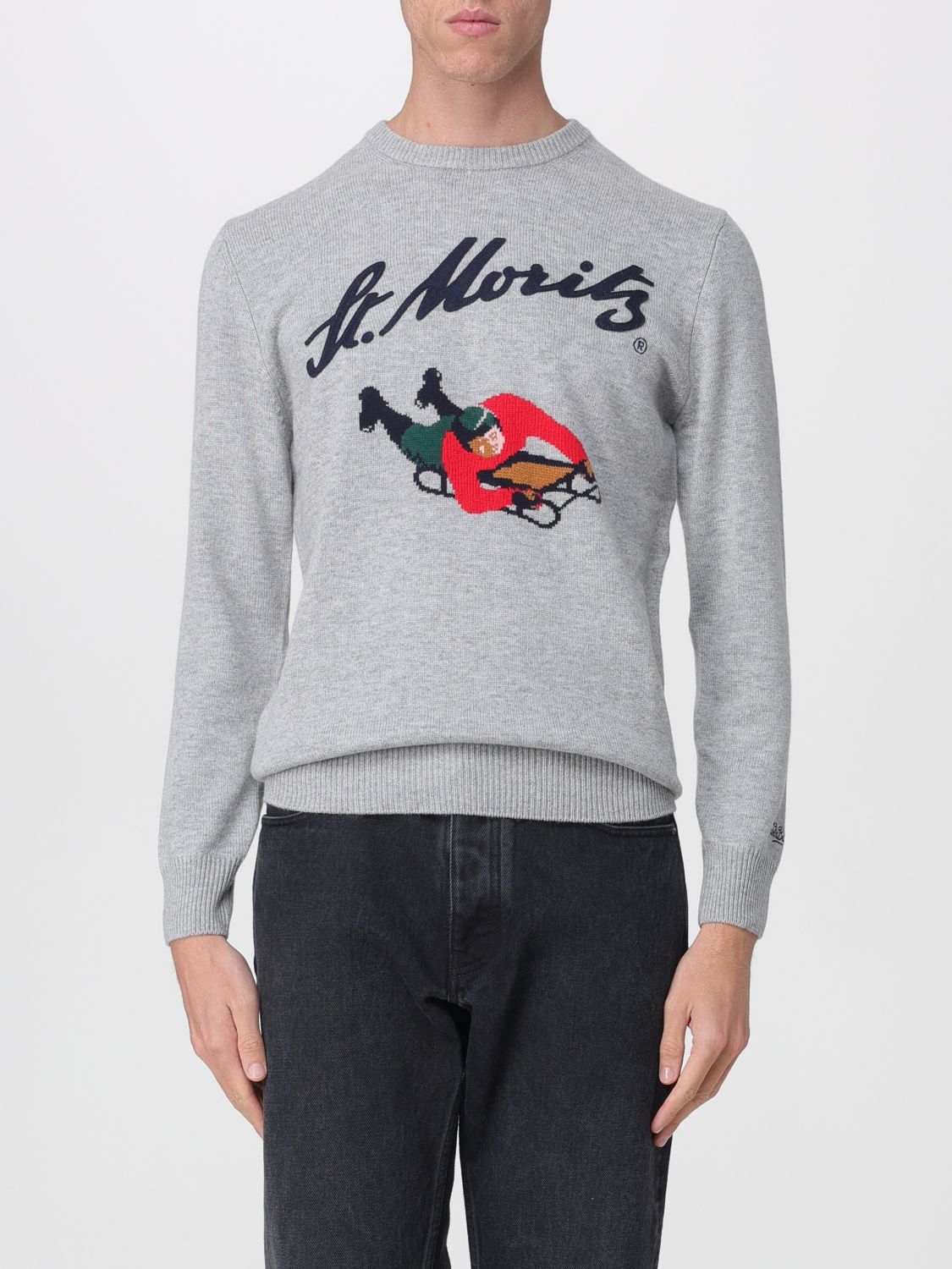 Mc2 Saint Barth Sweater Men Color Grey In Gray