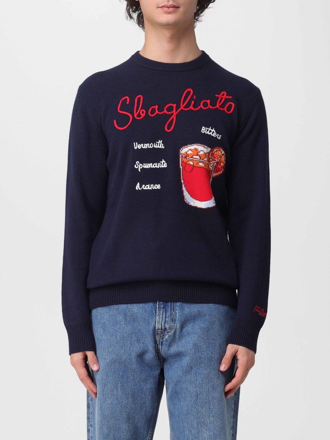 Mc2 Saint Barth Sweater Men Color Multicolor In Blue