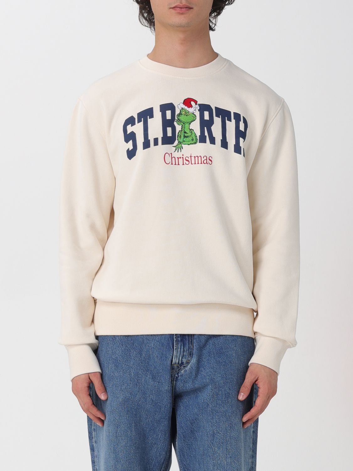 Mc2 Saint Barth Sweatshirt Men Color Beige In Neutral
