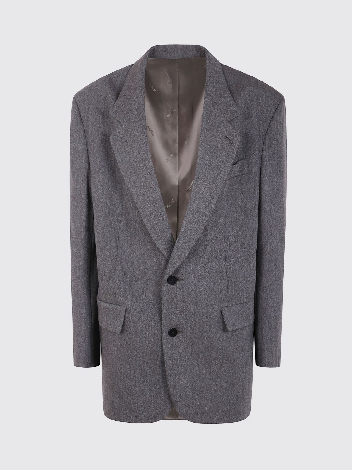 Magliano Single Breasted Jacket Notch Lapel In Gray