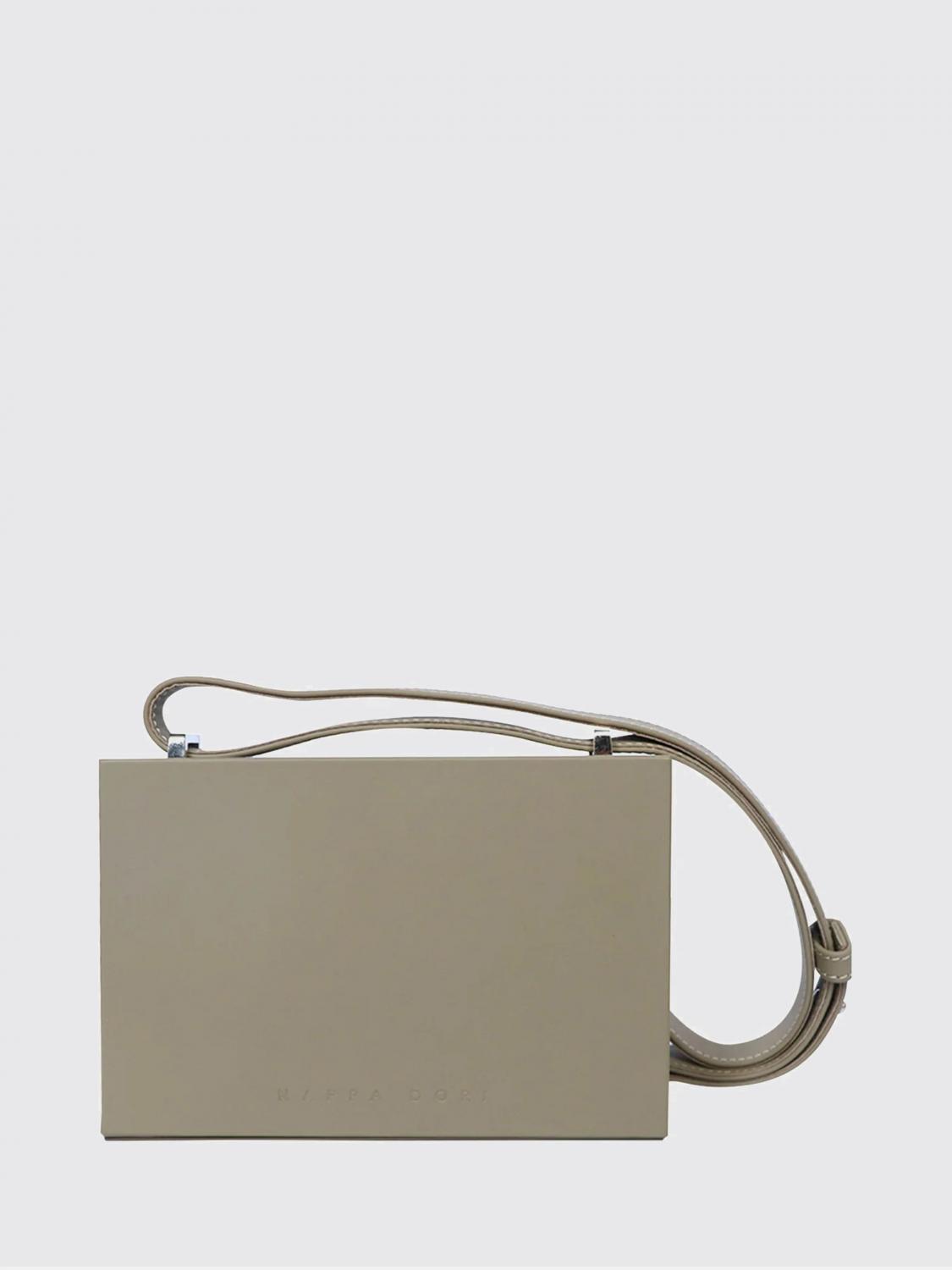 Nappa Dori Shoulder Bag Men Color Mastic In Gray