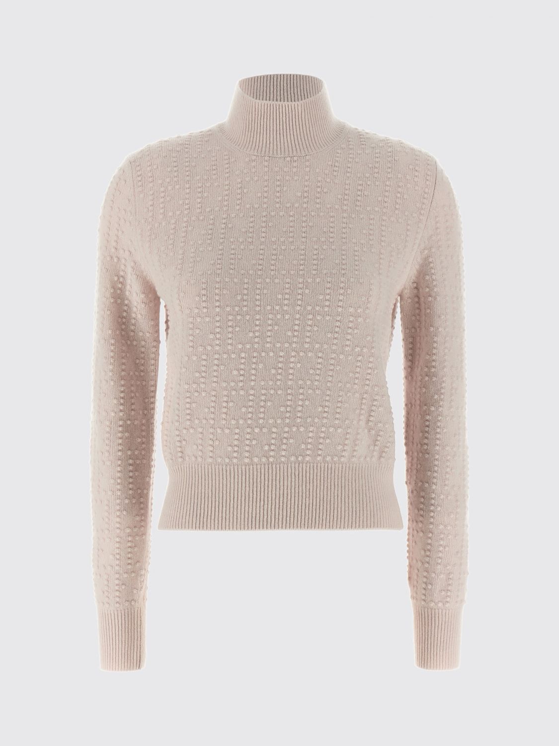 FENDI Maglia a dolcevita in lana e cashmere FF