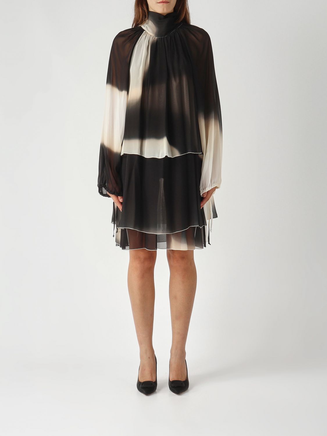 Liviana Conti Dress Woman Color Cream In Multi