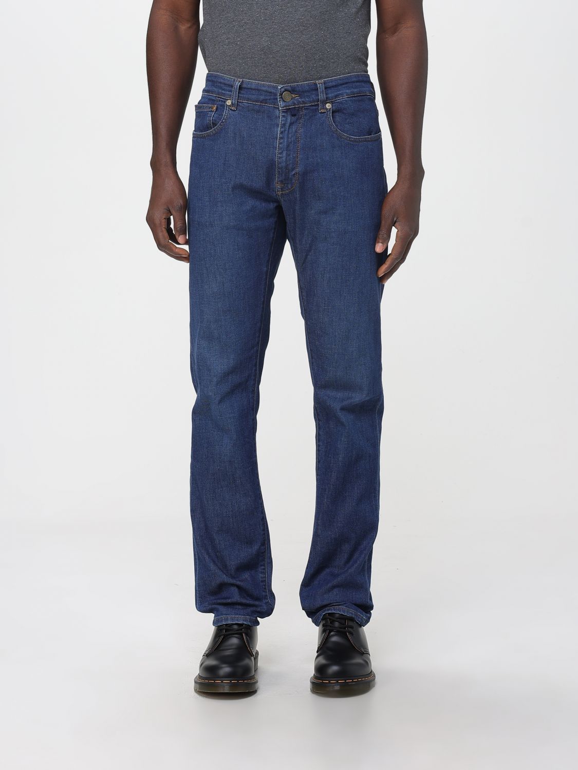 Incotex Jeans  Men Color Denim In Blue