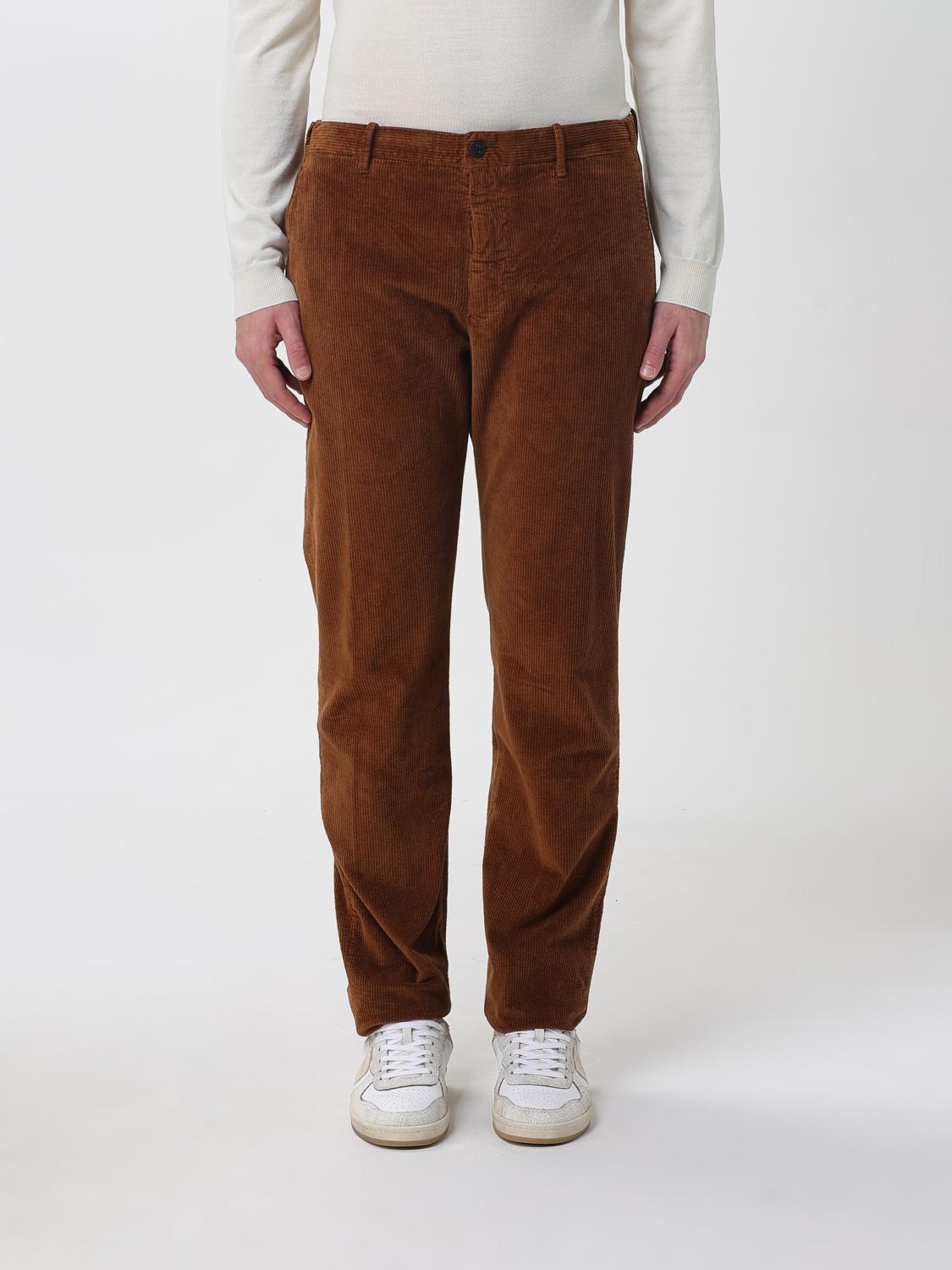 Incotex Pants Men Color Brown In Brown