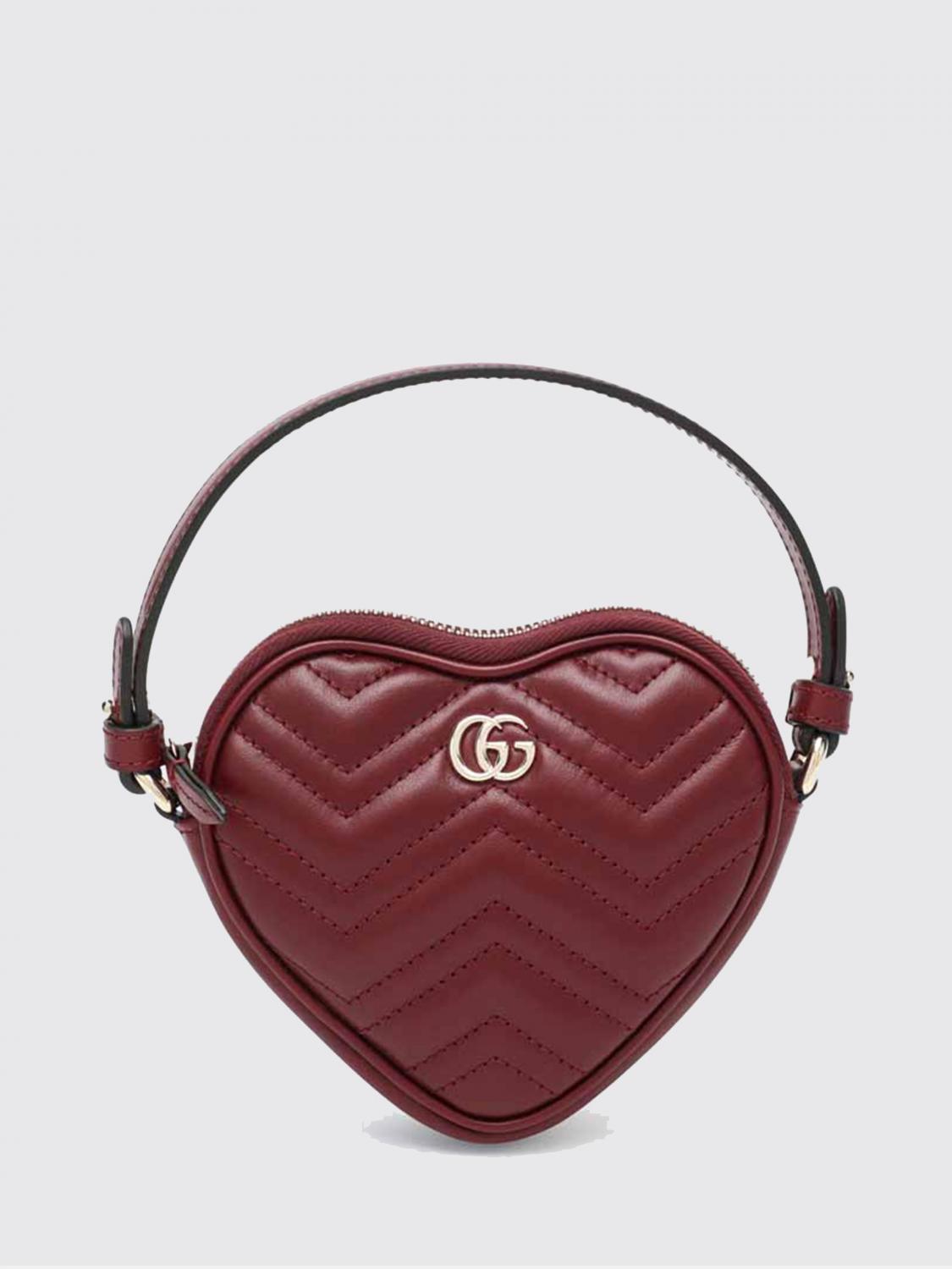 Borsa GG Marmont a cuore Gucci in pelle trapuntata chevron
