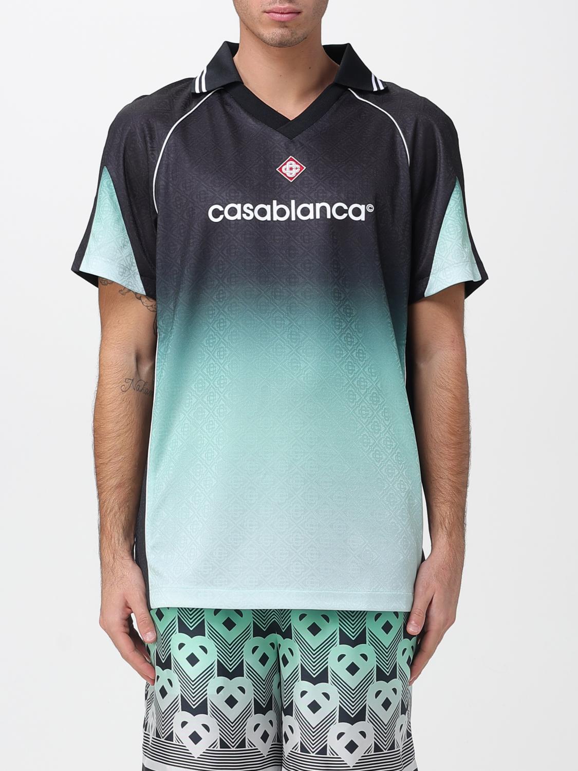 T-Shirt CASABLANCA Men color Gnawed Blue