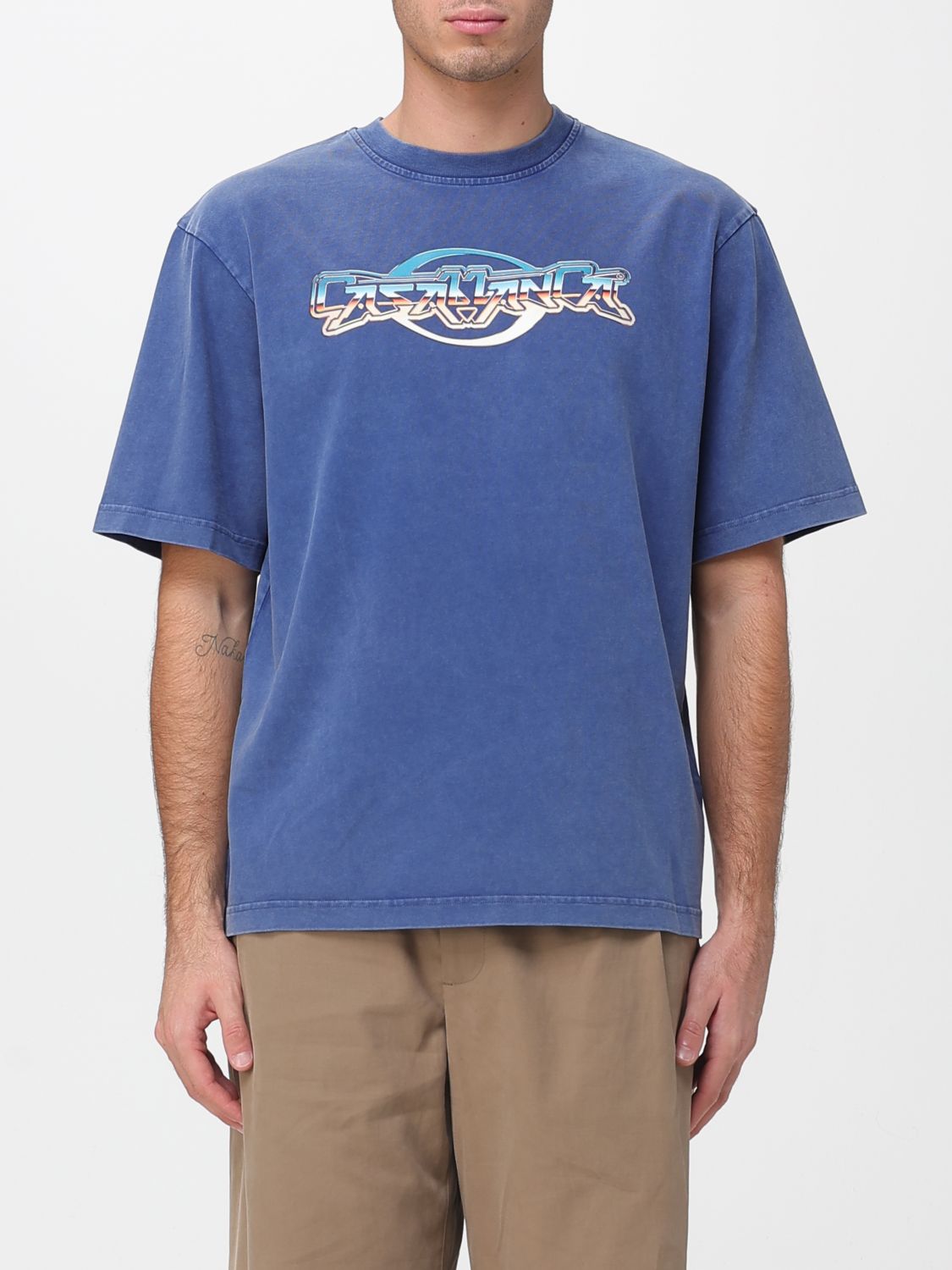T-Shirt CASABLANCA Men color Navy