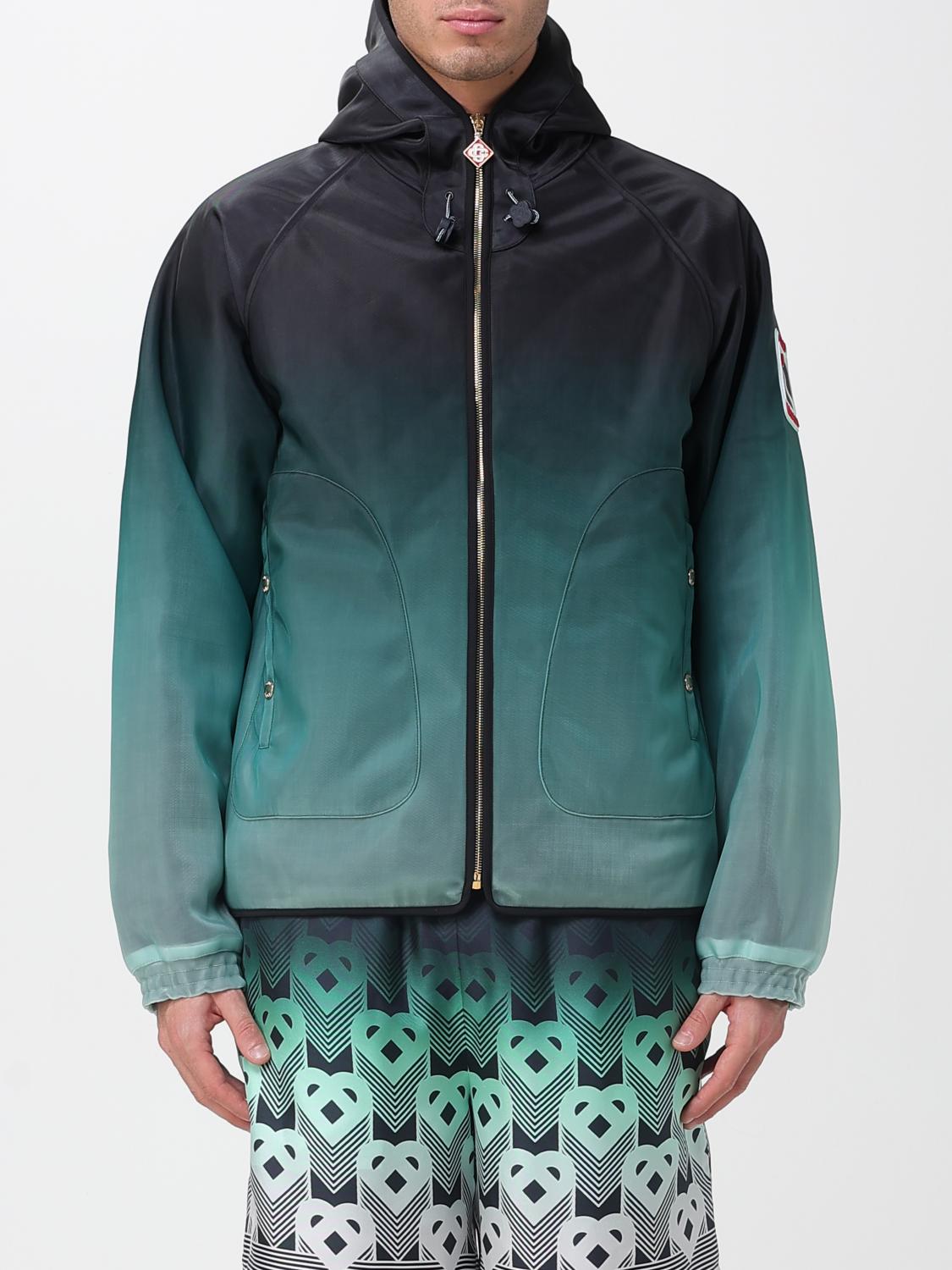 Jacket CASABLANCA Men color Gnawed Blue Jacket CASABLANCA Men color Gnawed Blue