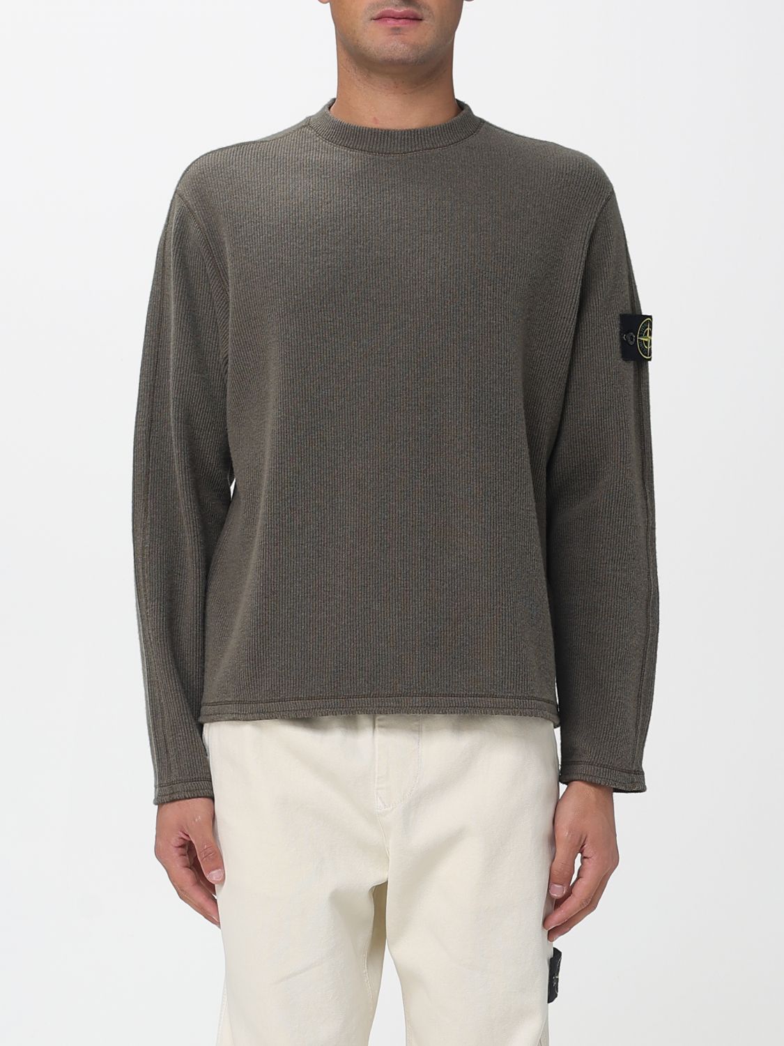 Stone Island Sweatshirt  Men Color Green In Gray