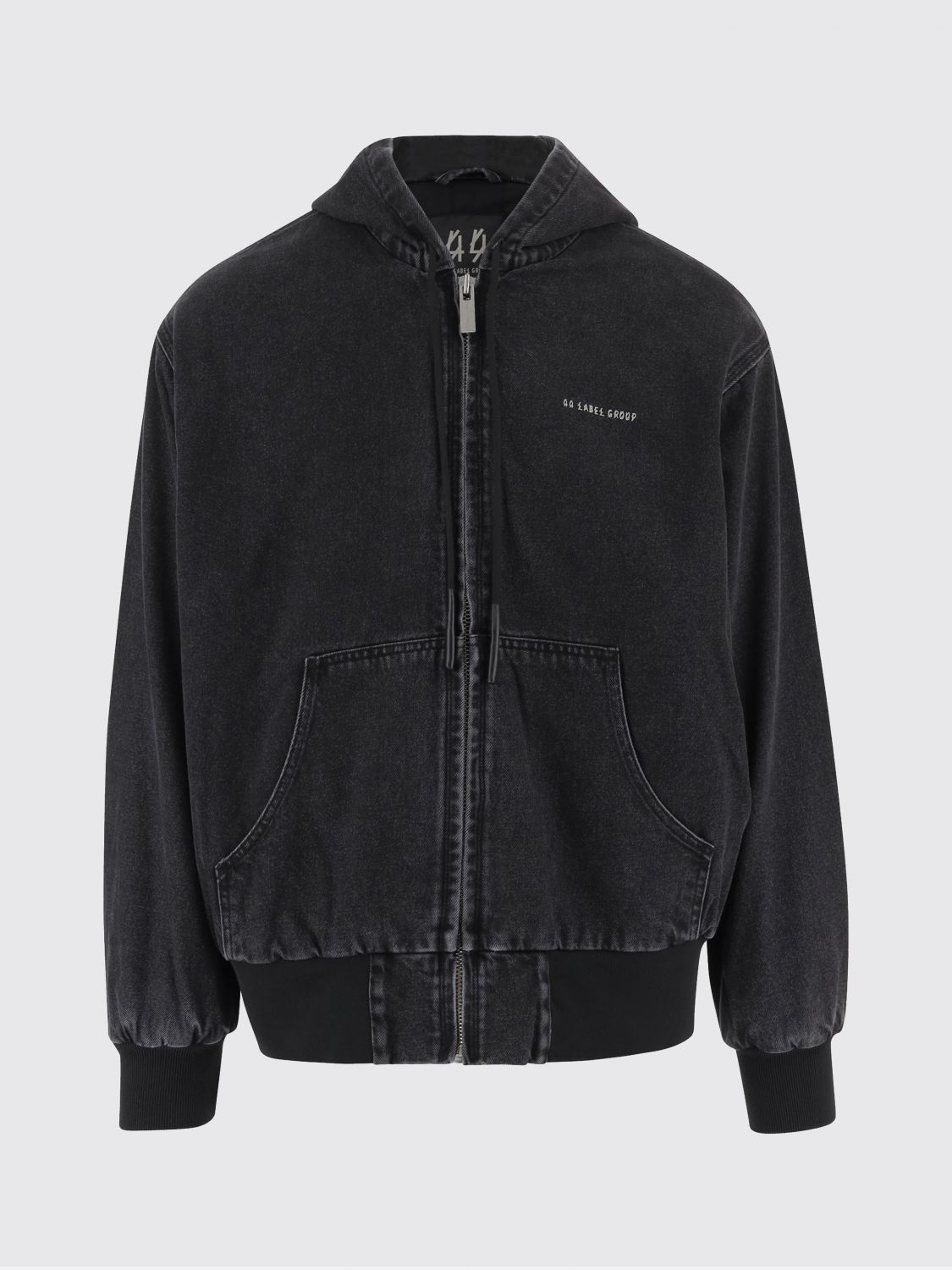 44 Label Group Sorrow Cotton Denim Jacket In Black