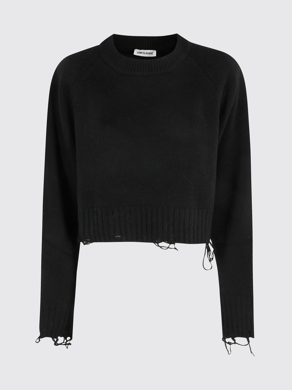 Low Classic Sweater Woman Color Black In Multi