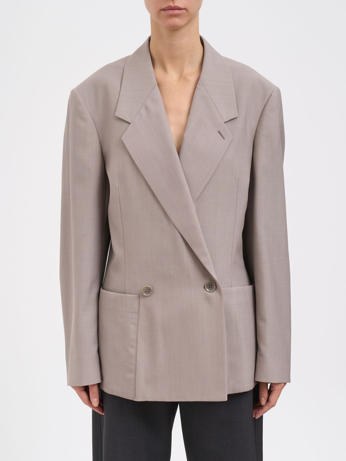 Lemaire Jacket  Woman Color Grey In Brown