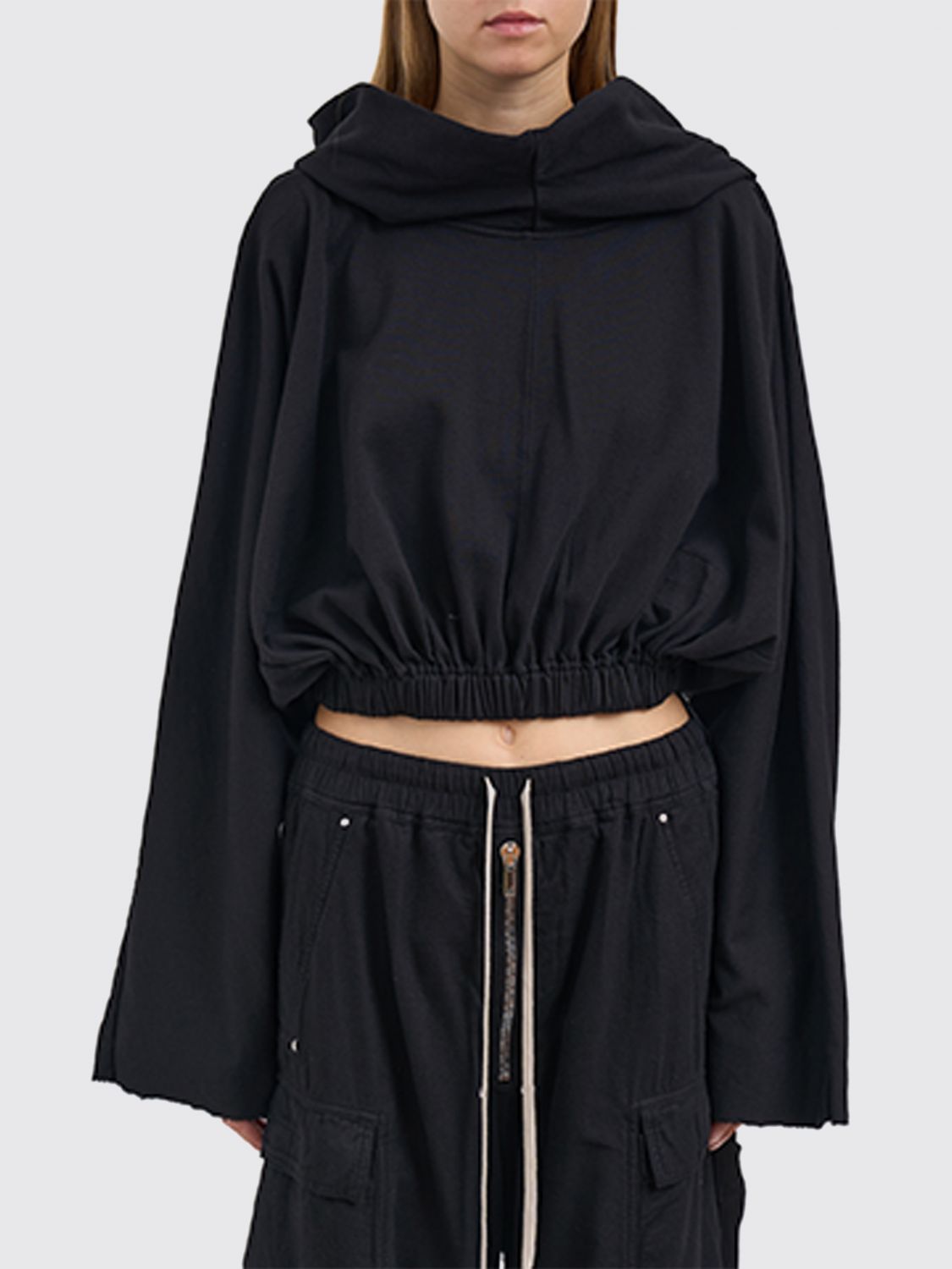 Rick Owens Drkshdw Sweatshirt  Woman Color Black In Black