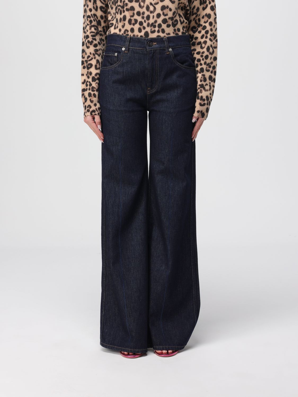 Semicouture Jeans Woman Color Grey In Gray