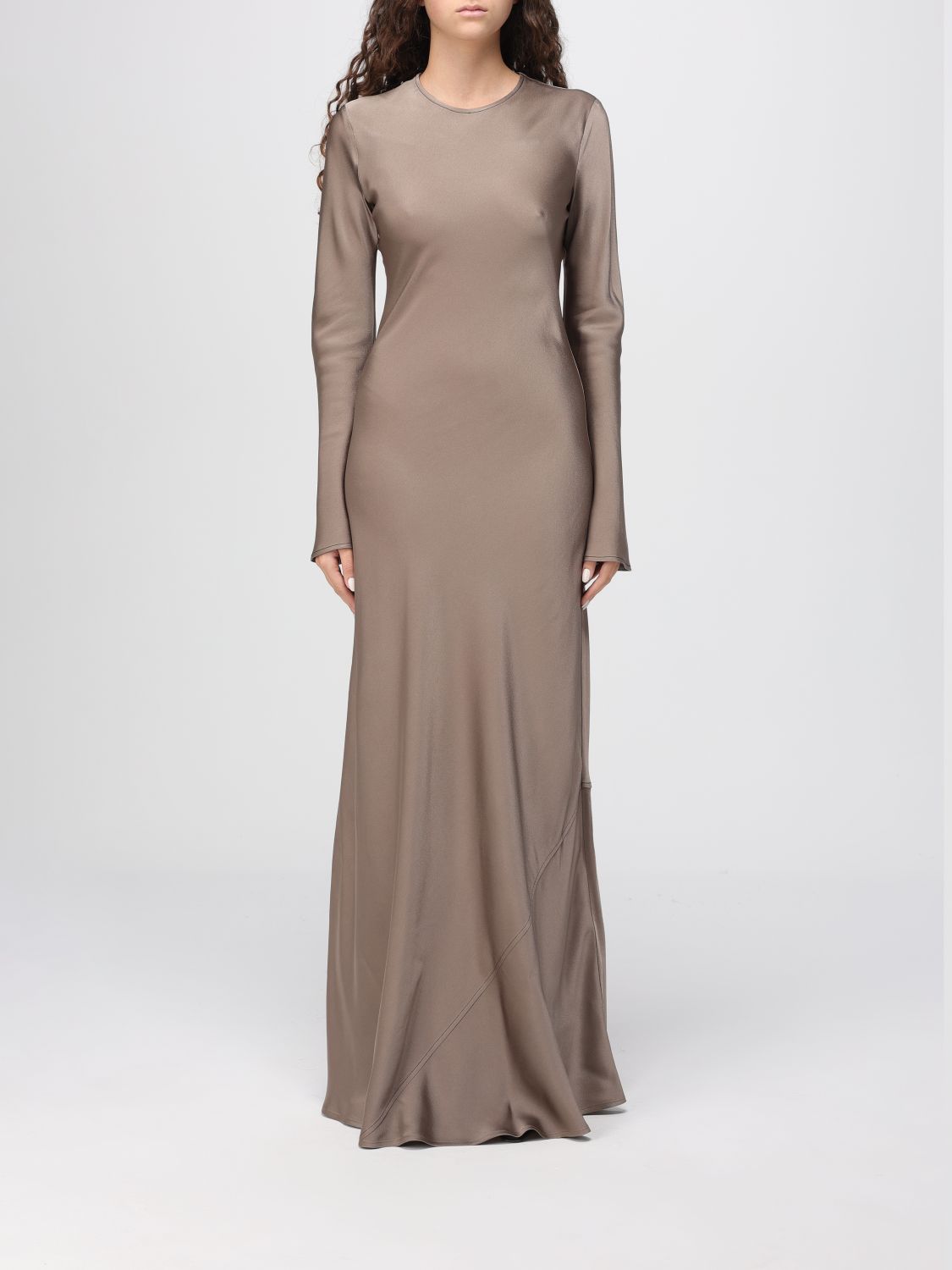 Semicouture Dress  Woman Color Beige In Brown