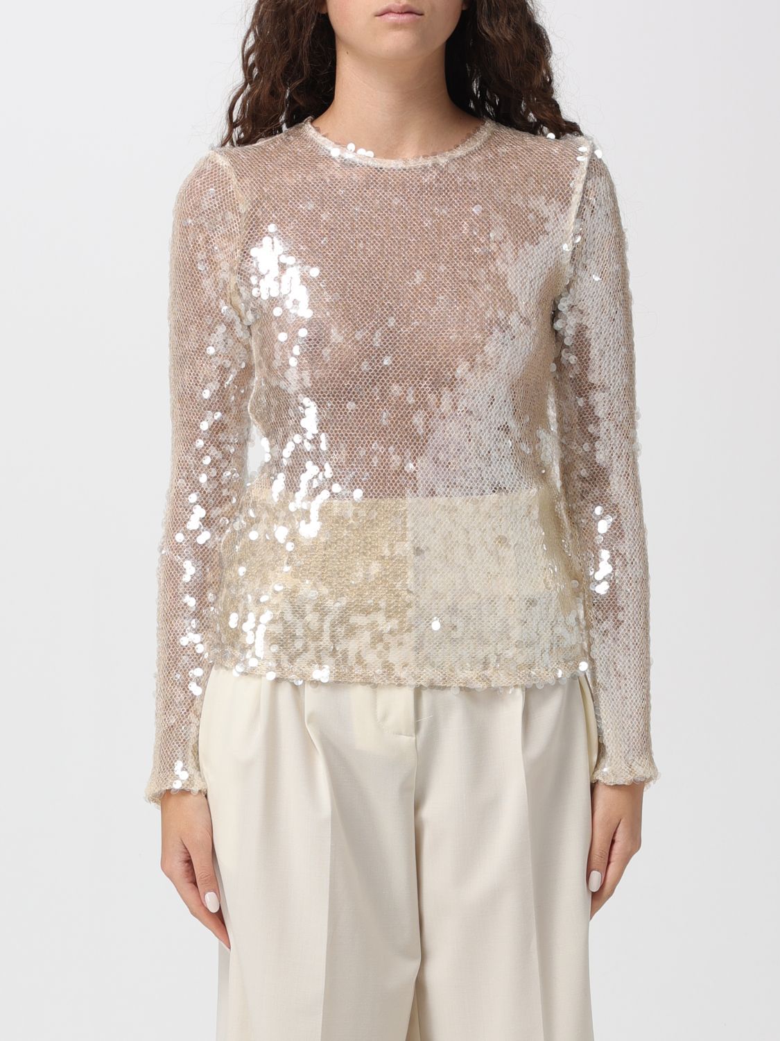 Semicouture Sweater  Woman Color White In White