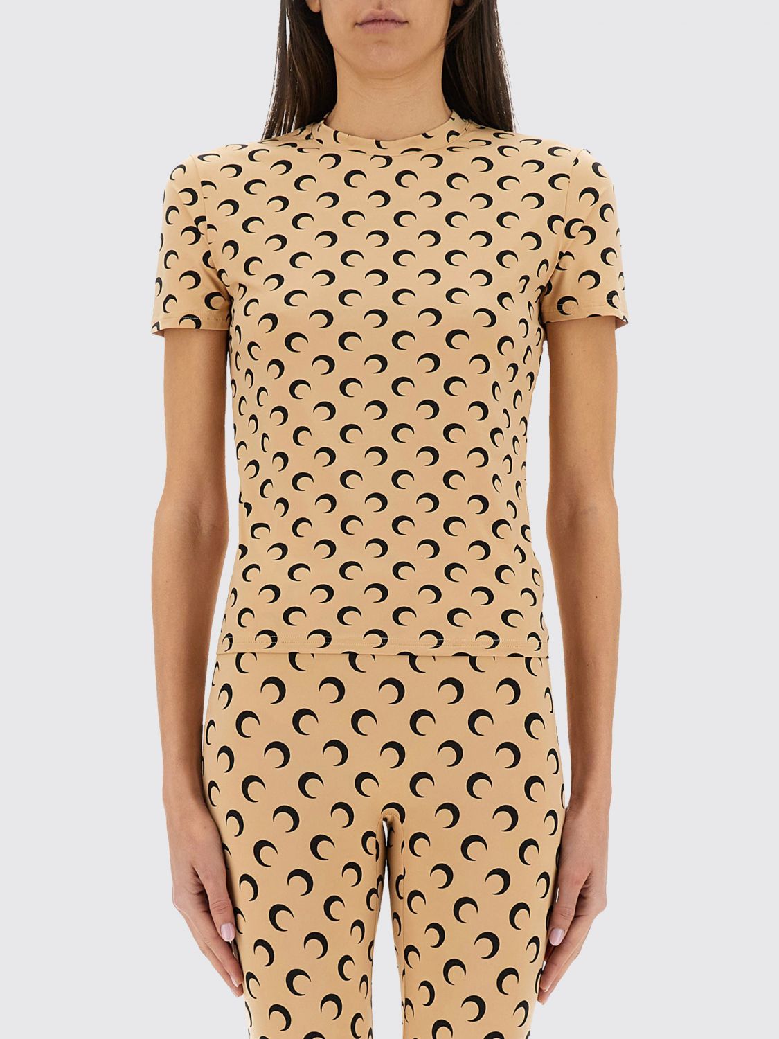 Top MARINE SERRE Donna colore Beige