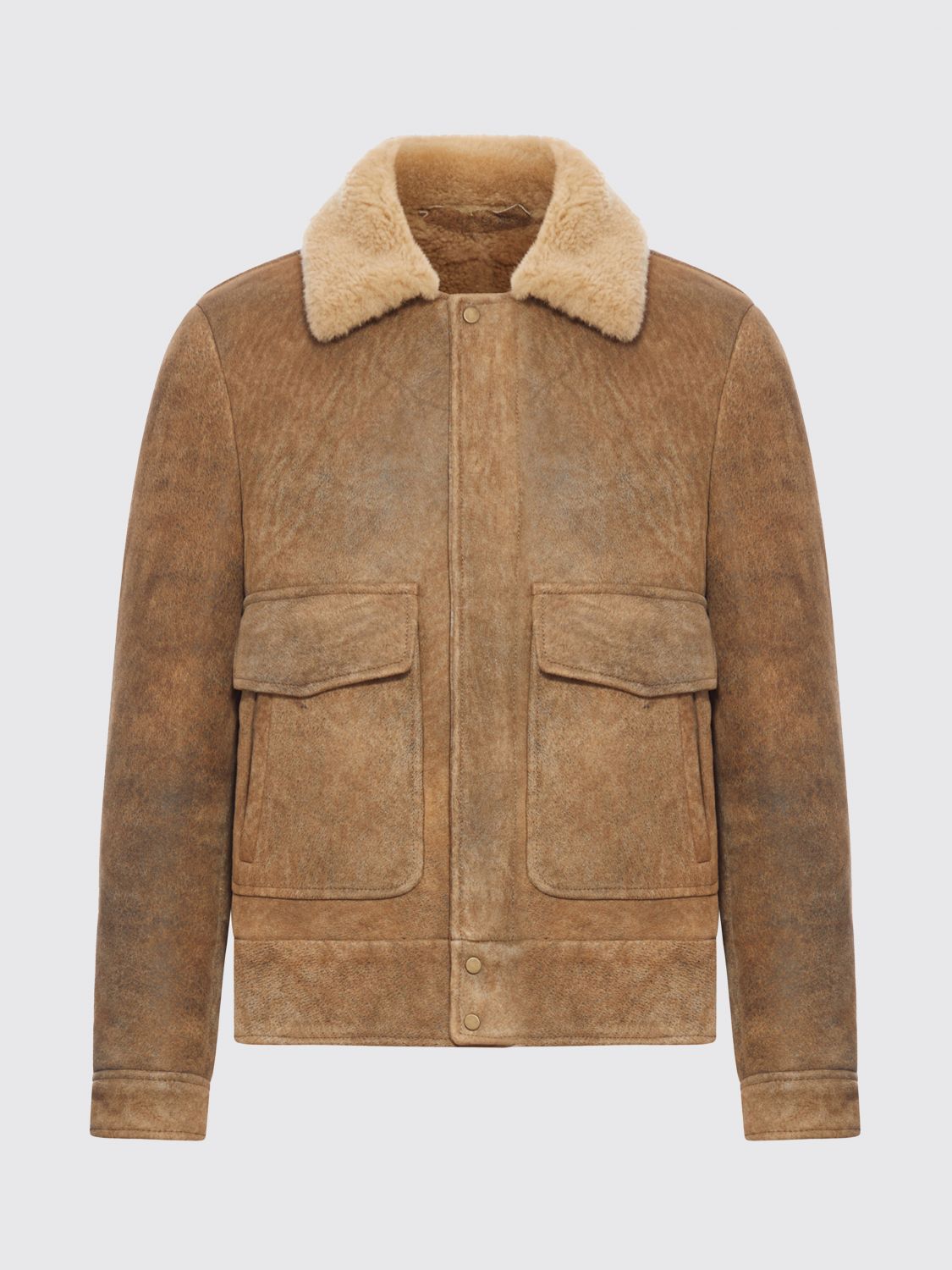 Salvatore Santoro Leather Jacket In Brown