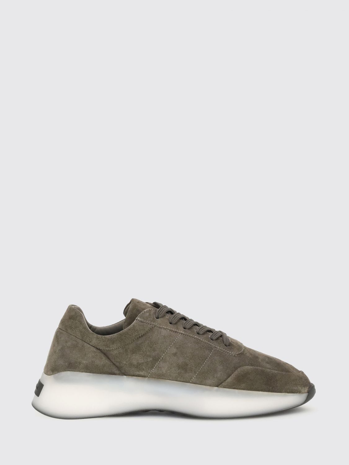 Fear Of God Green Leather Athletic Sneakers In Brown