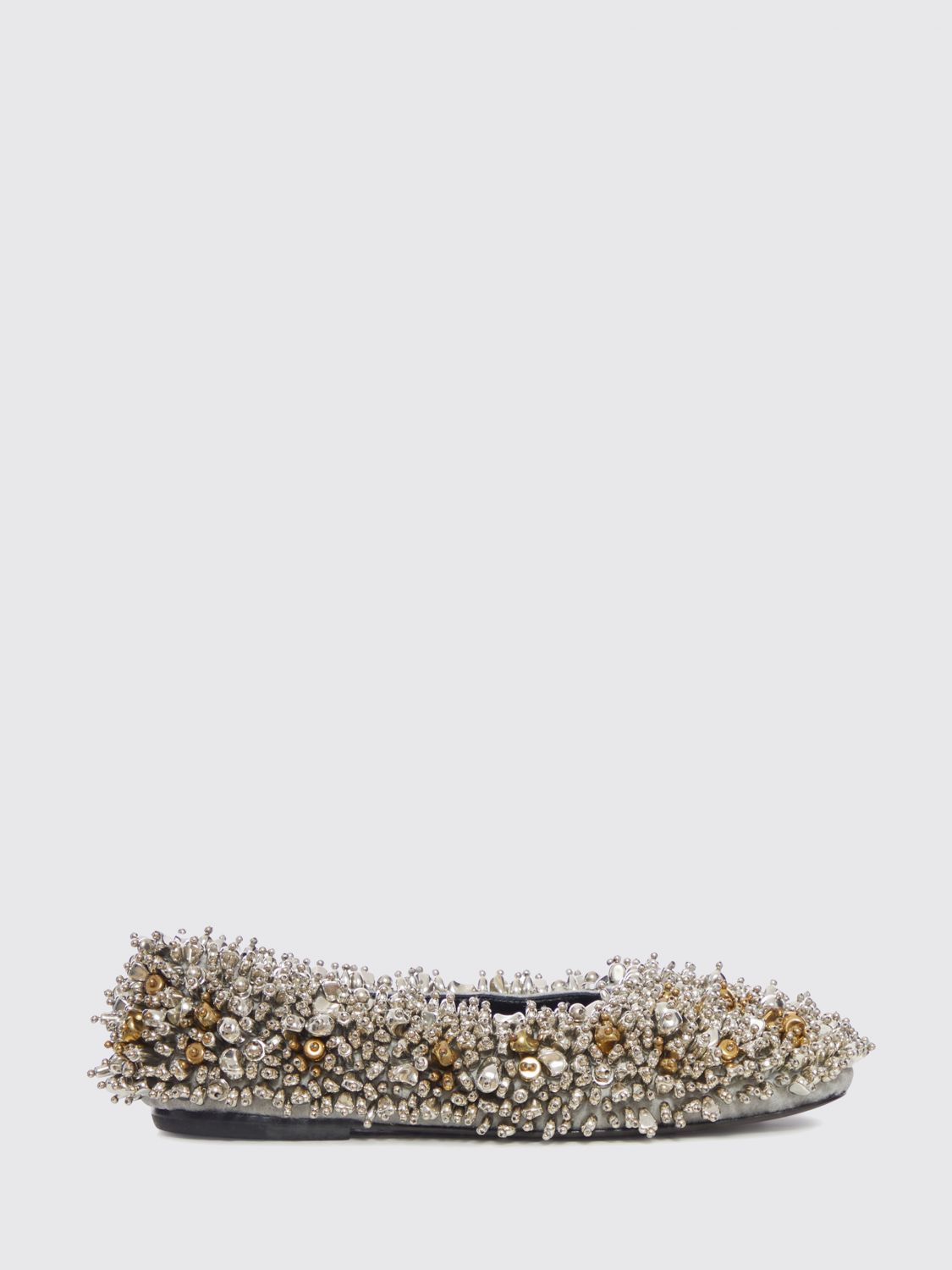 Dries Van Noten Jewel Ballerina With Three-dimensional Applications In Multi