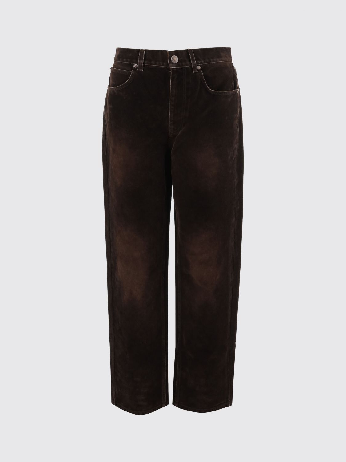 Tory Burch Jeans Woman Color Brown