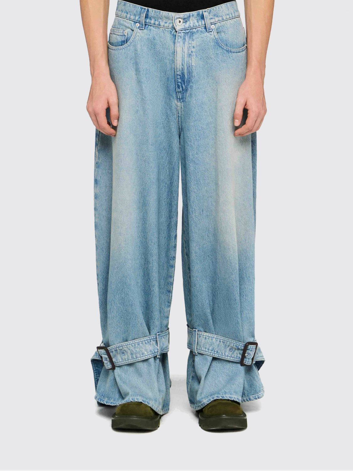 Jw Anderson Jeans Men Color Blue In Blue