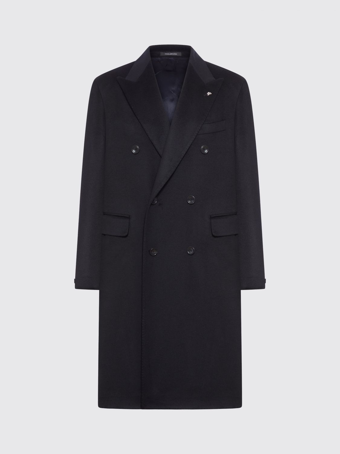 Tagliatore Double-breasted Coat In Black