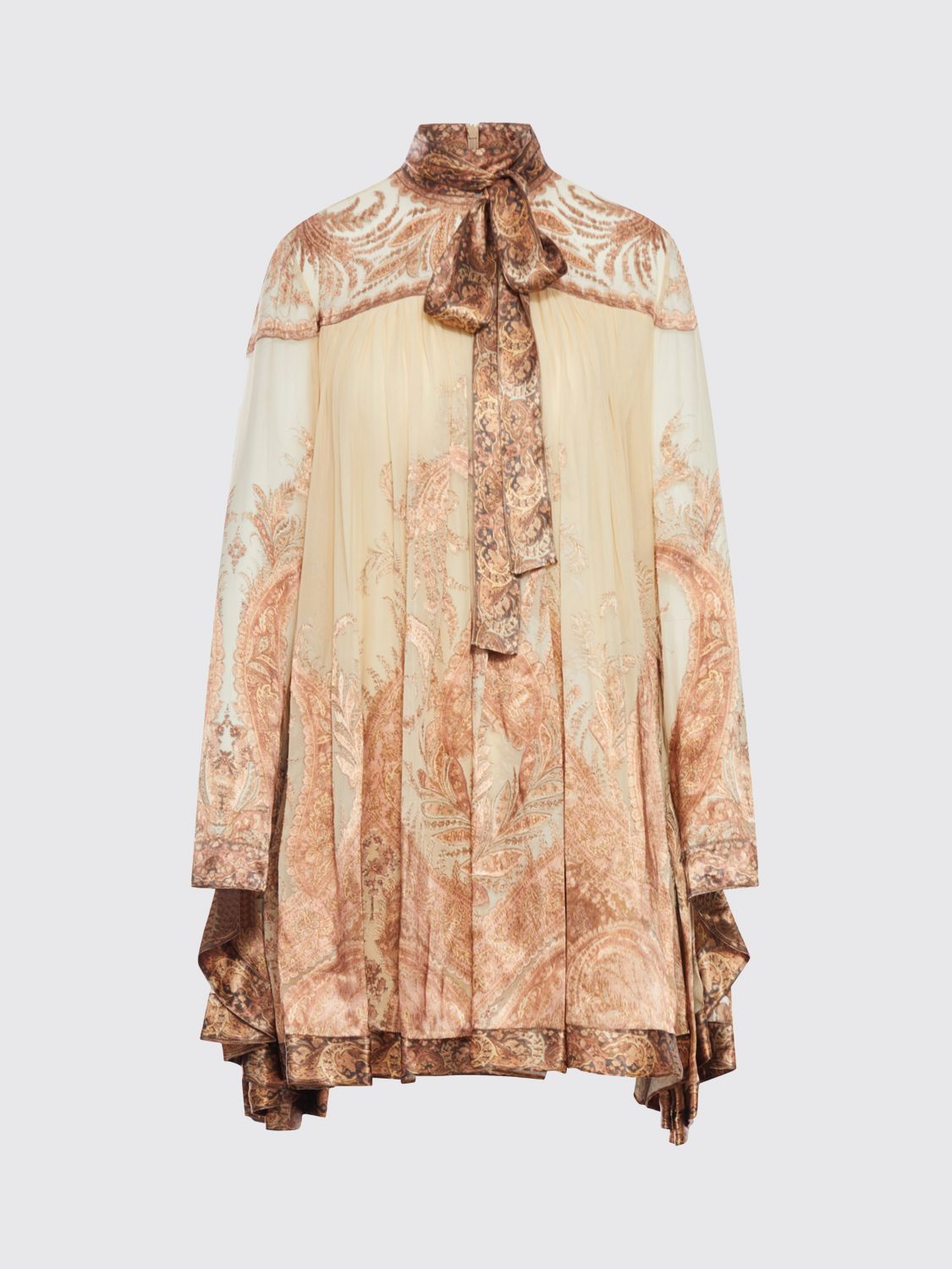 Zimmermann 'hypnotic' Mini Dress In Brown