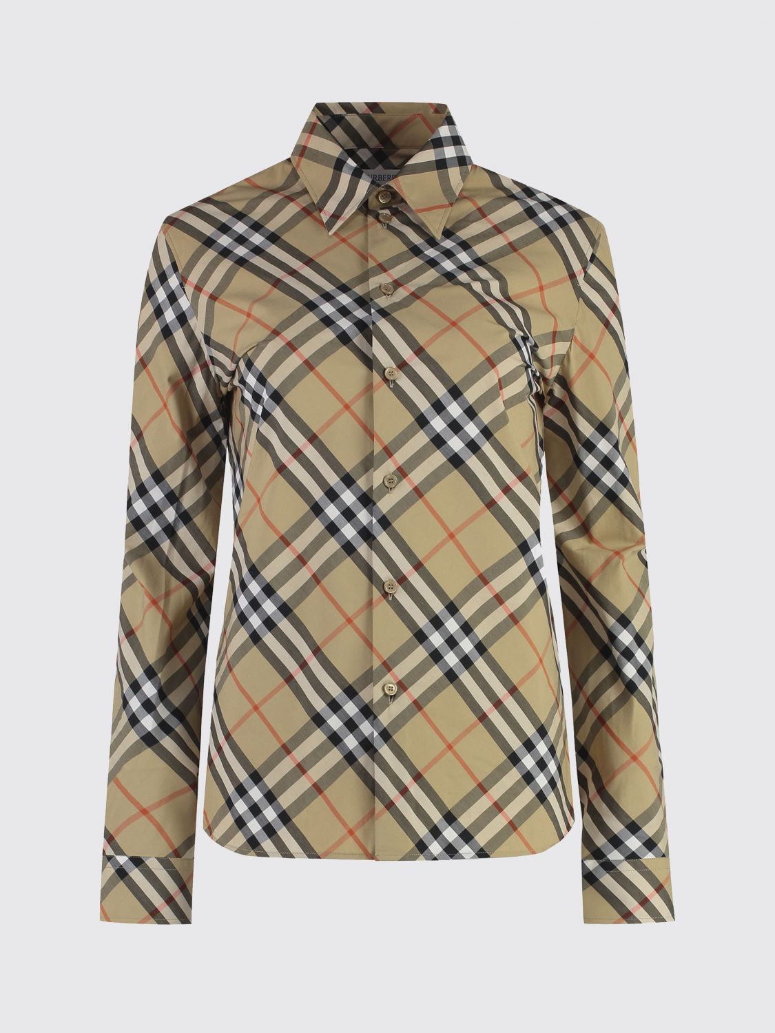 Burberry Shorts Woman Color Red In Multi