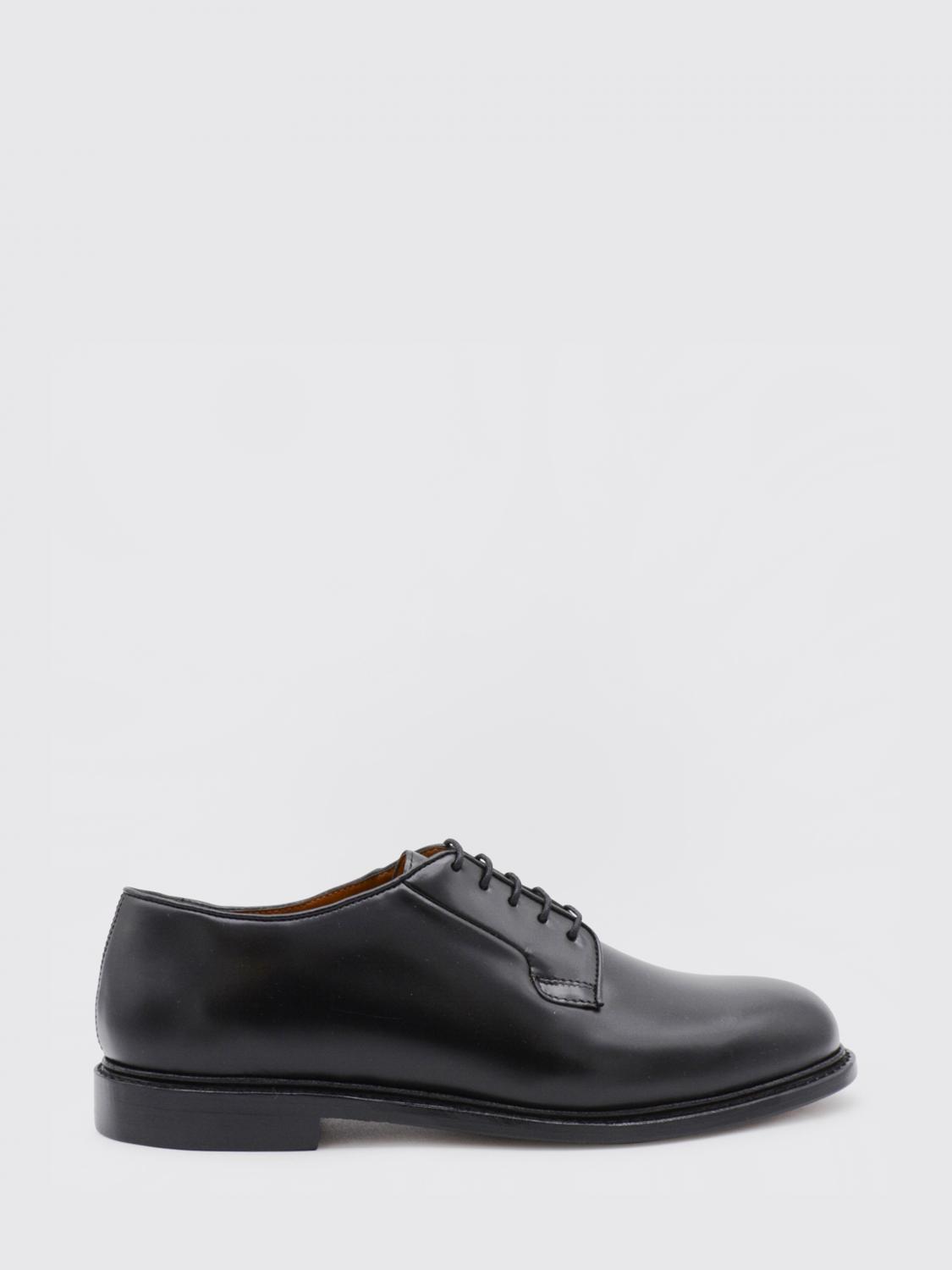 Sebago Black Milton Gyw Derby Shoes In Leather In Black