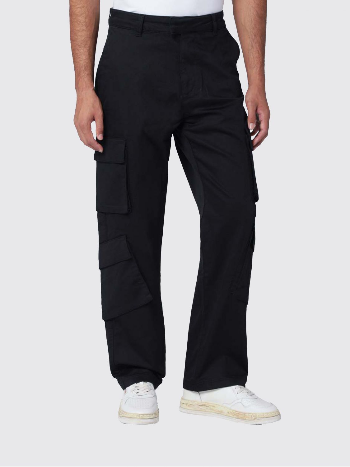 Represent Straight-leg Cargo Pants In Black