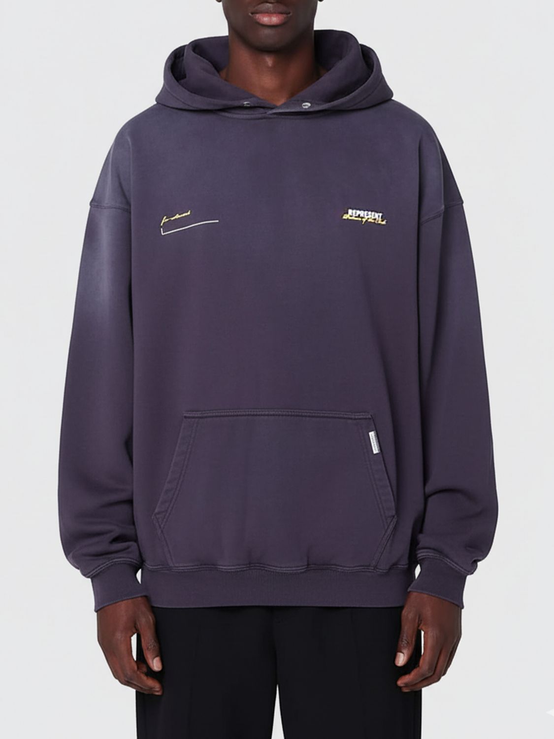 Represent Patron Of The Club Hoodie In Purple