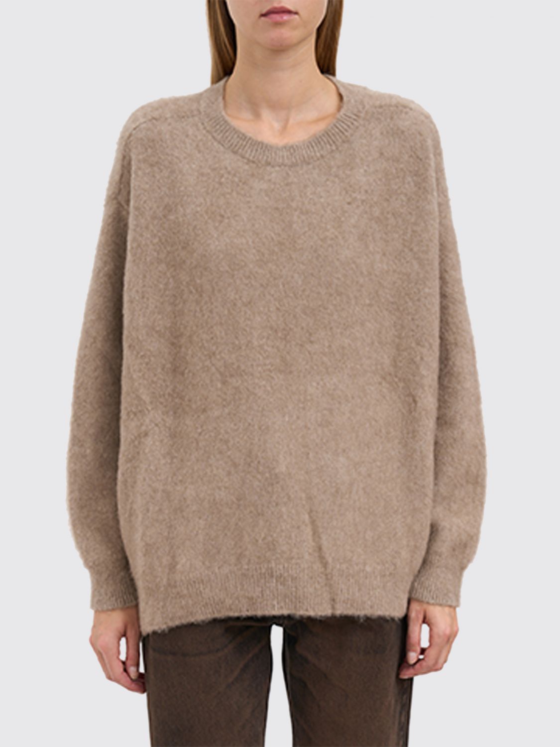 Avant Toi Crew Neck Cashmere Sweater In Brown