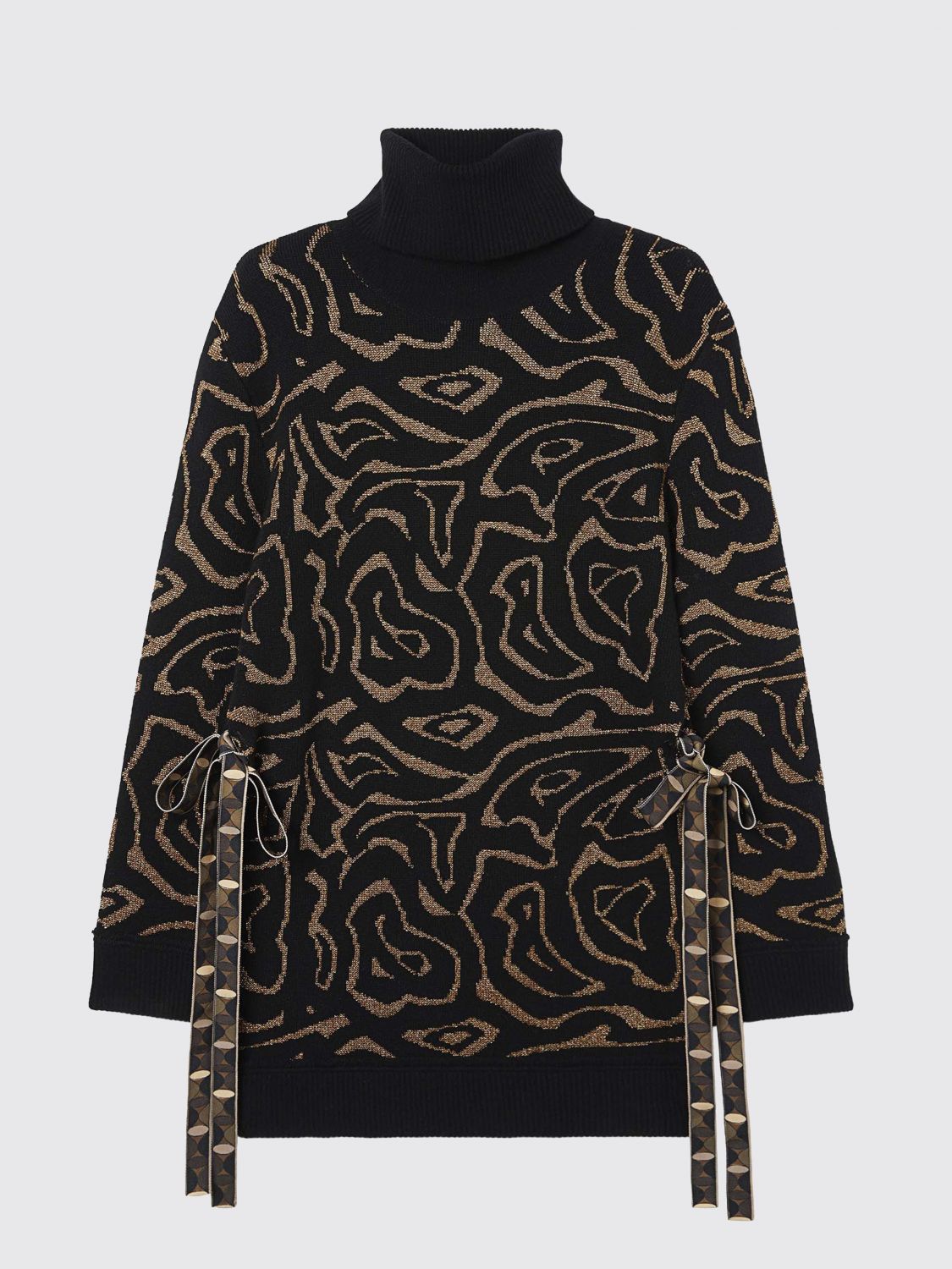 Pucci Embroidered Polyester Blend Oversize Sweater In Multi