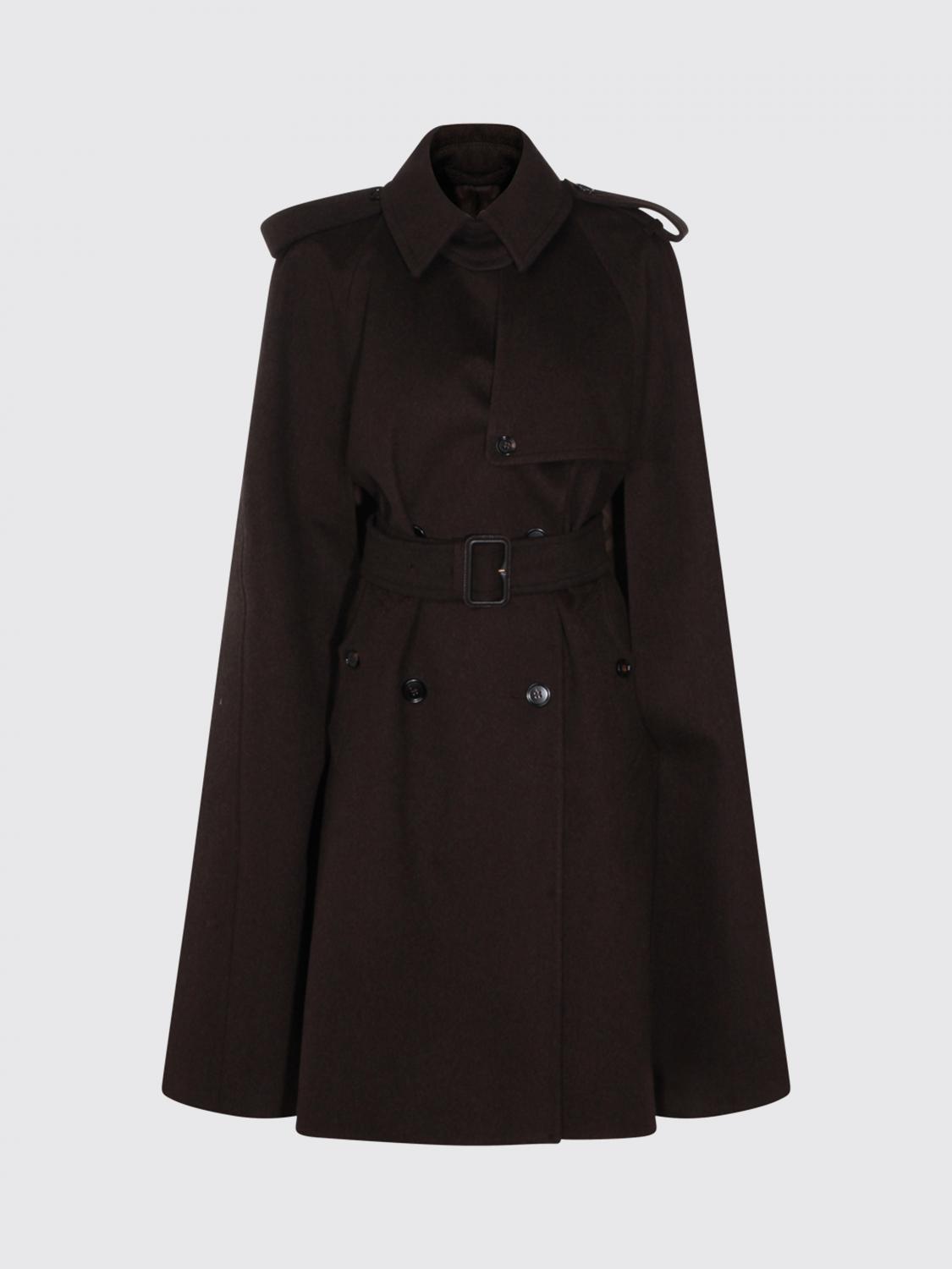 Burberry Black Bellemont Coat In Black