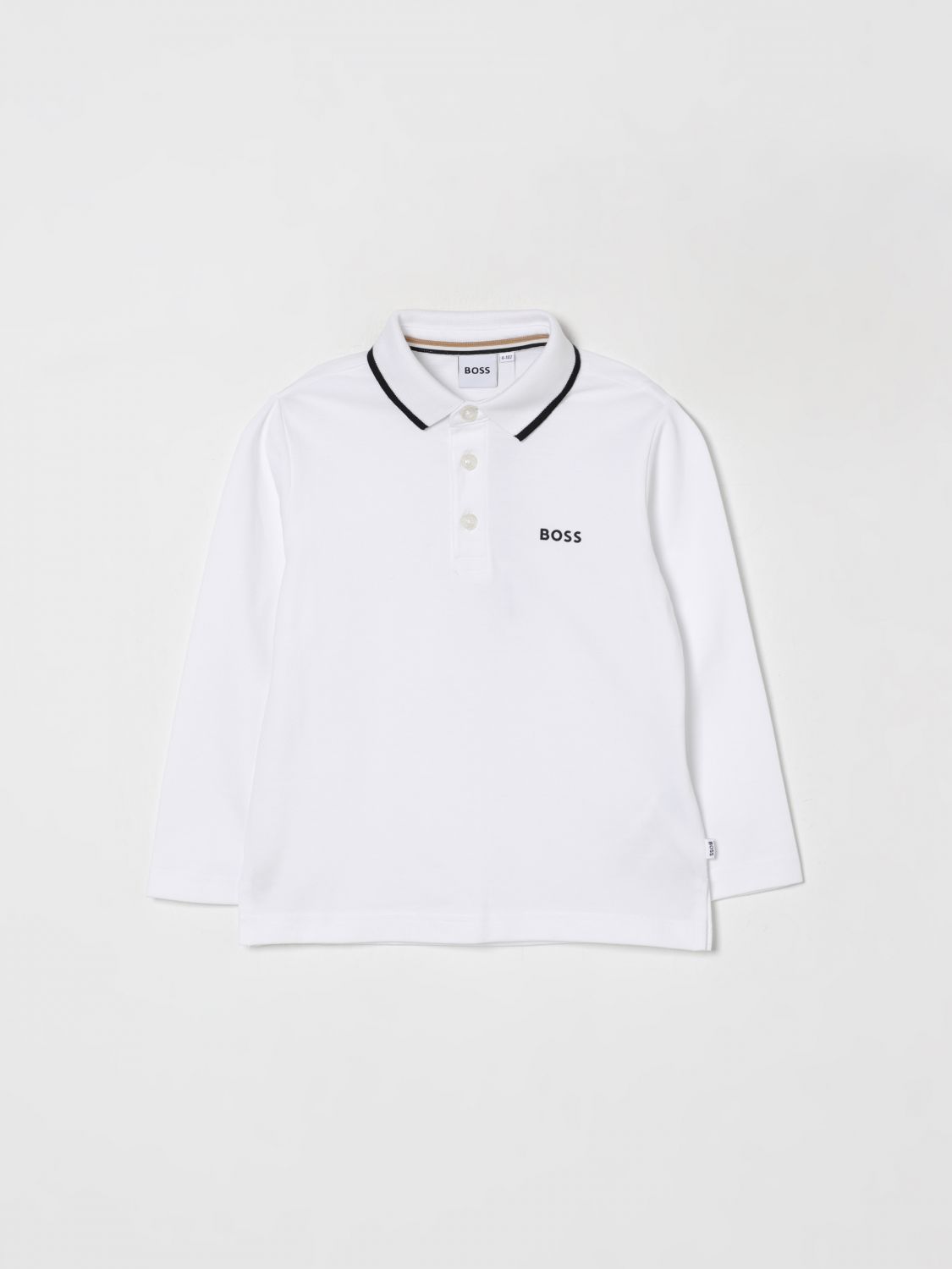 Hugo Boss Polo Shirt Boss Kids Color White In White