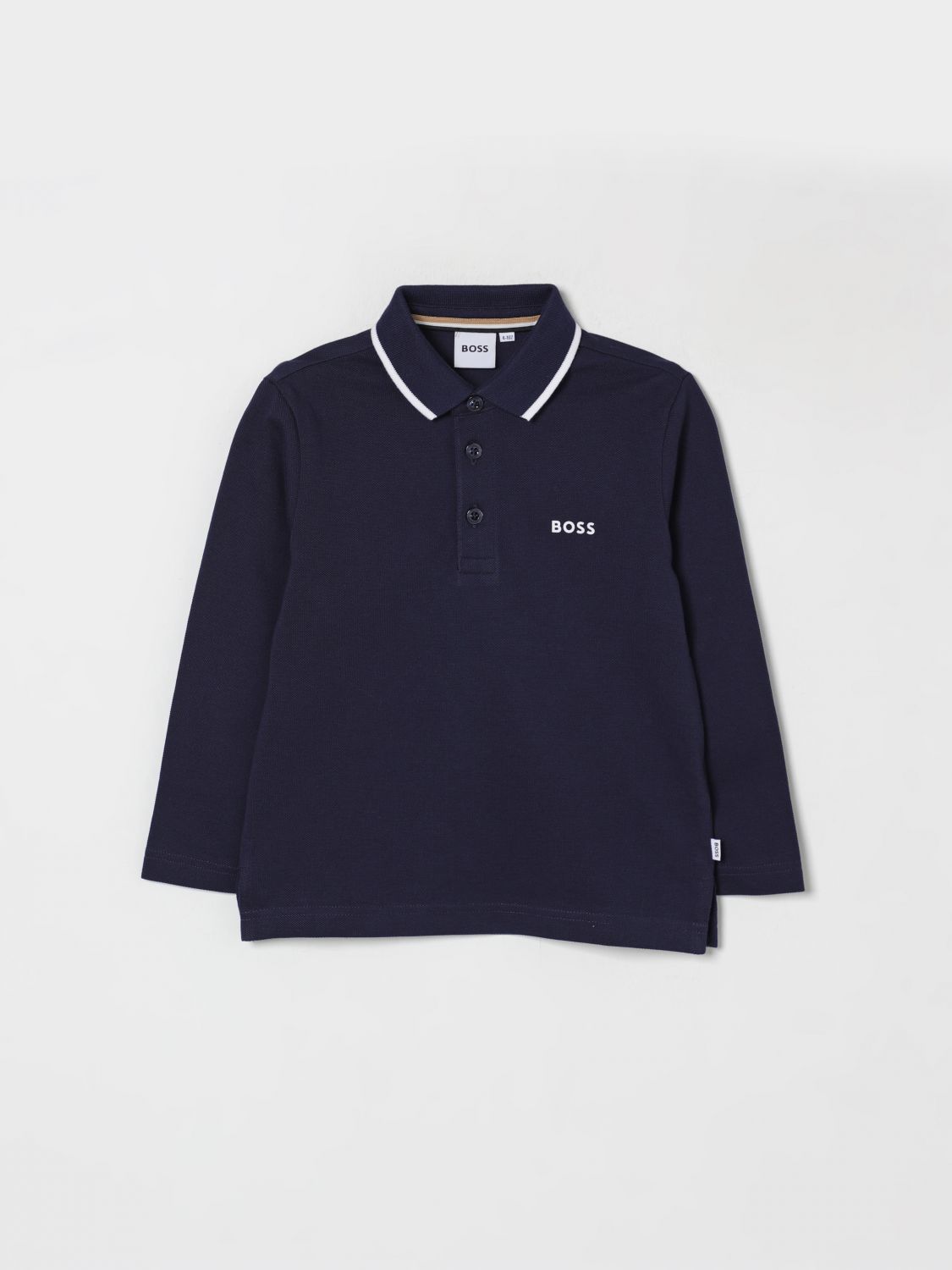Hugo Boss Polo Shirt Boss Kids Color Blue In Multi