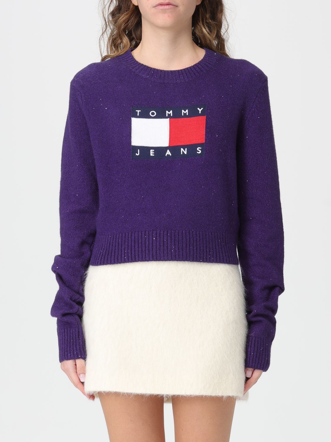 Tommy Jeans Sweater  Woman Color Violet In Purple