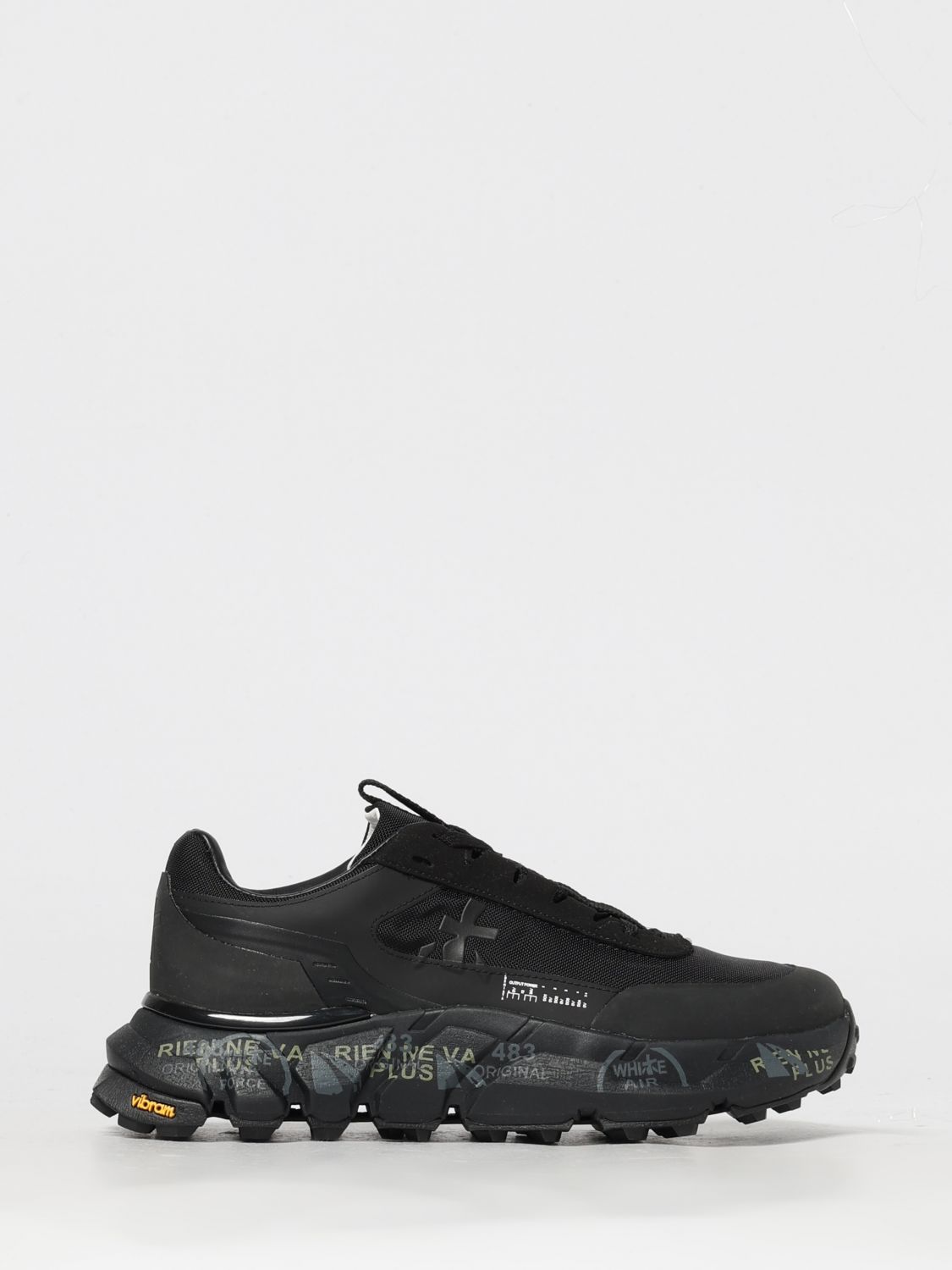 Premiata Zapatillas - Negro In Animal Print