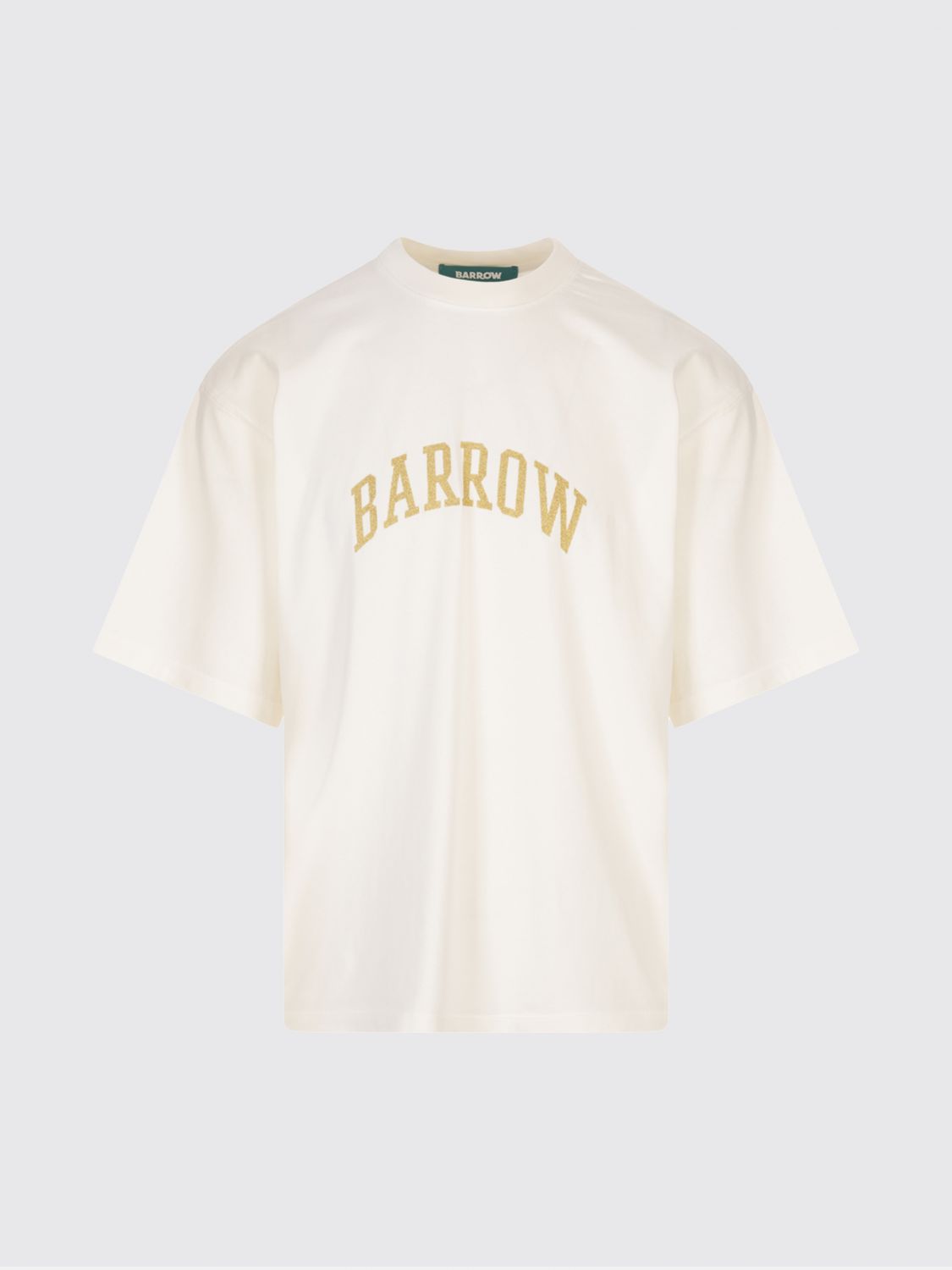 Barrow Logo Printed Crew Neck T-shirt In Pink