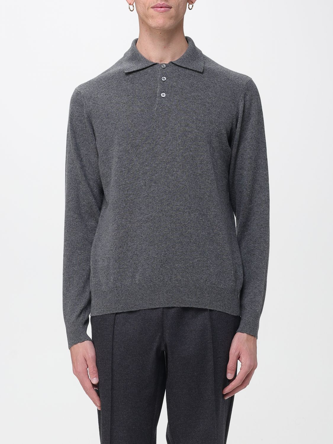 Drumohr Polo Shirt Men Color Grey In Gray