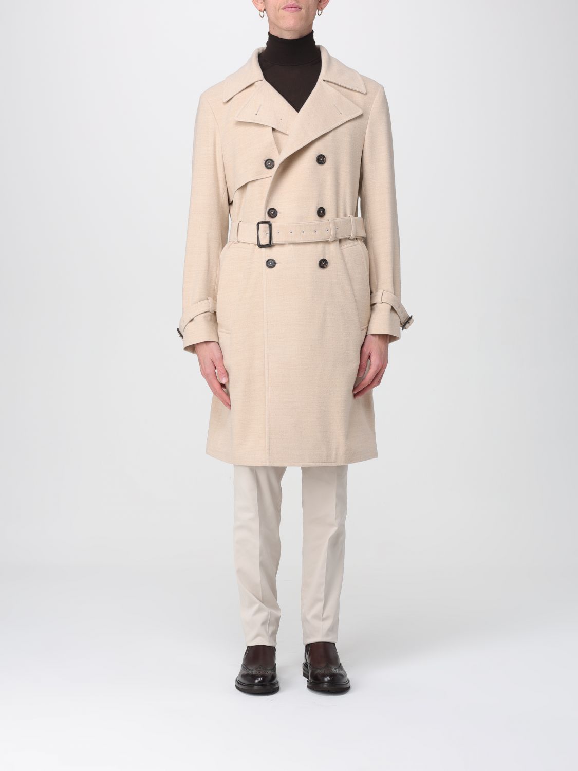 Eleventy Coat  Men Color Beige In Neutral