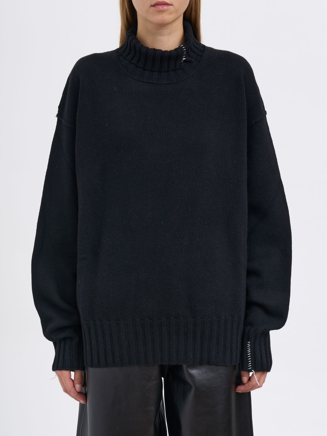 Isabel Benenato Sweater  Woman Color Black In Black
