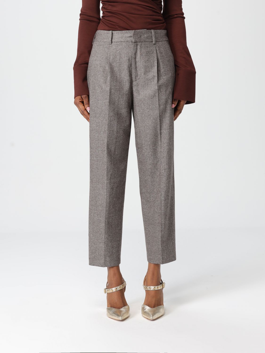 Pt Torino Pants  Woman Color Beige In Multi